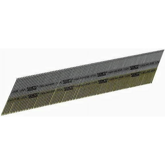 Angled Finish Nail, 15ga, 1-1/2 in, PK4000, Shank: Smooth