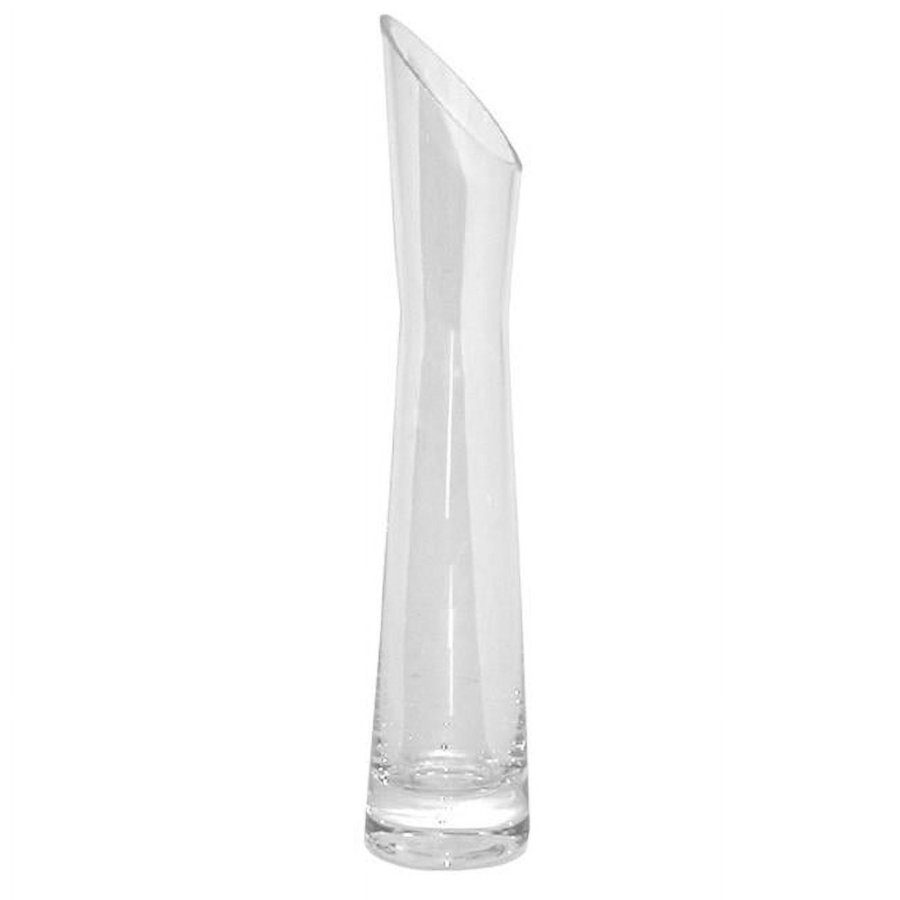 Angled Glass Bud Vase