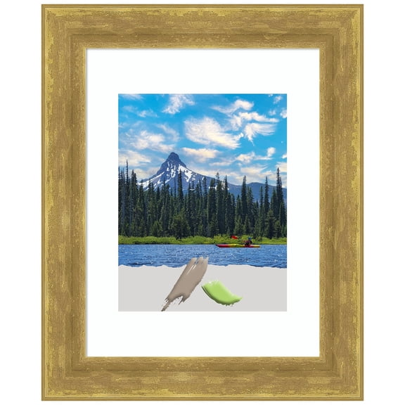 Angled Gold Wood Picture Frame, Photo Frame, Art Frame
