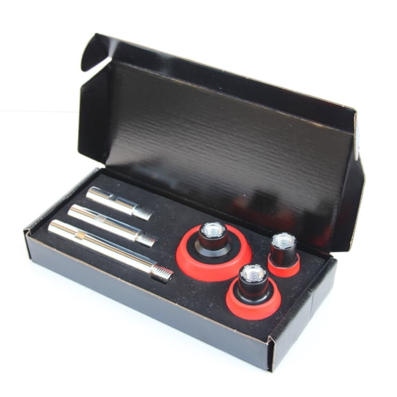 Angled Grinder Extension Kit 3 Steel Shafts 75mm 100mm 140mm M14 Thread Fit for Automotive Mirror Polishing Precise Work