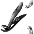 thumbnail image 1 of Angled Head Nail Clippers, Ergonomic Toenail Clippers for Thick Nails with Wide Jaw Opening, Premium Steel Nail Cutter for Men and Women Black, 1 of 3