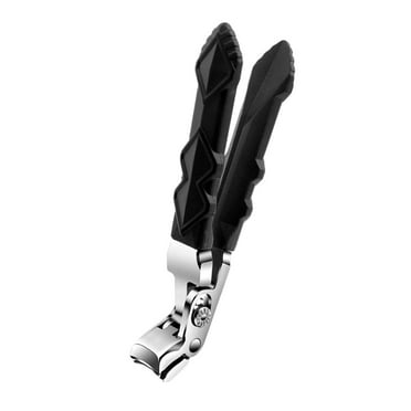Angled Head Nail Clippers for Seniors Thick Nails,Ergonomic Toenail Clippers with Catcher Wide Opening Toe Nail Clippers for Men Women