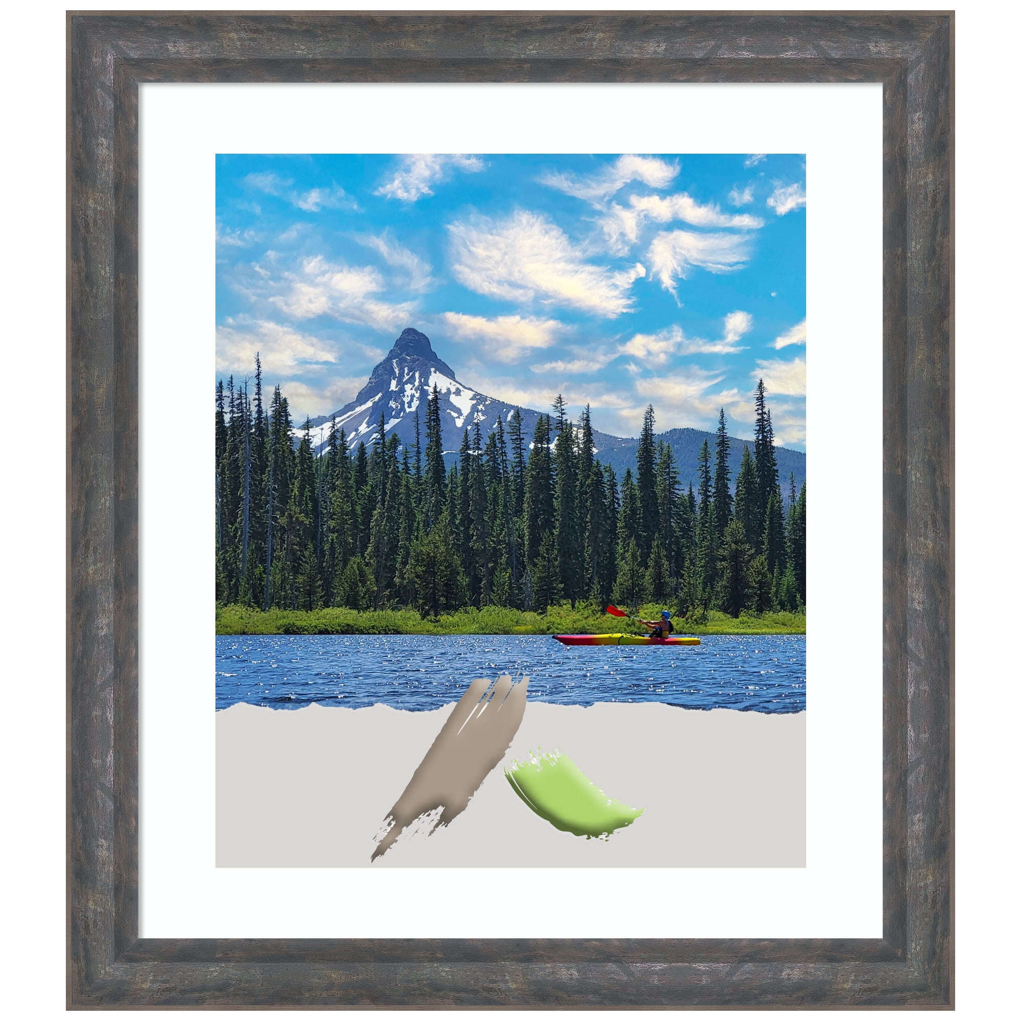 Angled Metallic Rainbow Wood Picture Frame, Photo Frame, Art Frame ...