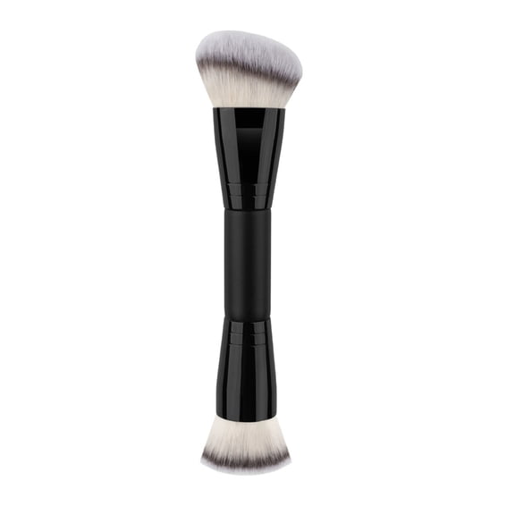 Angled/Round Top Contouring Makeup Brush for Beauty Blending Liquid Powder,Concealer Cream Double Ended Makeup Brushes