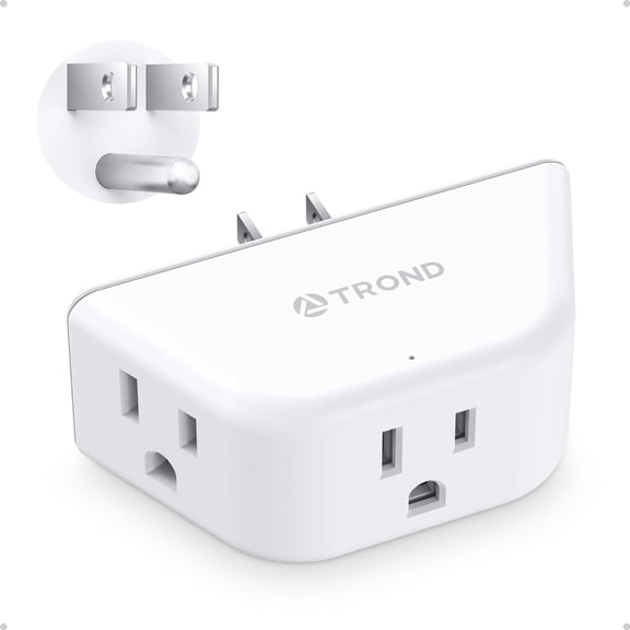 Angled Wall Outlet Expander for Indoor Electrical Power Expansion