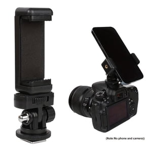 Angleflex, Smartphone Tripod Adapter for DSLR Cameras - Low Angle Monitor Mount, Compatible with Canon and Nikon, Durable Plastic Construction