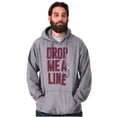 thumbnail image 1 of Angler Fishermen Lines Joke Pun Funny Unisex Plus Fleece Graphic Hoodie Brisco Brands 2X, 1 of 5