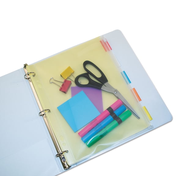 Angler's Zip-All Ring Binder Pocket, 8-1/2" x 11", Clear