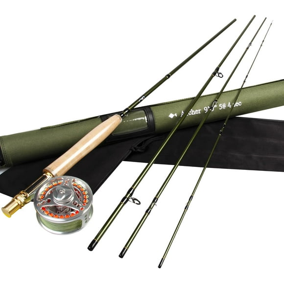AnglerDream Archer Fly Fishing Rod and EX-ALC Silver Reel Combo 3/4 5/6 7/8 WT Fly Fishing Combo