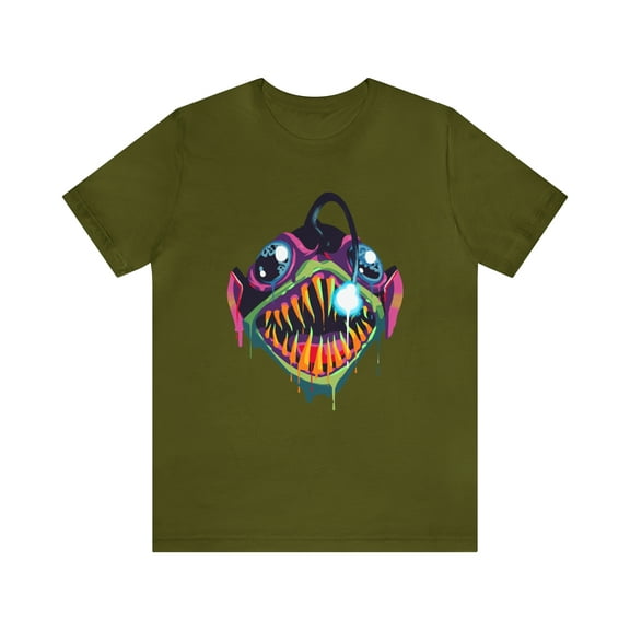 AnglerFish Zombie Unisex Jersey Short Sleeve Bella Canvas Tee