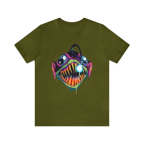 AnglerFish Zombie Unisex Jersey Short Sleeve Bella+Canvas Tee