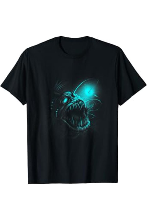 Anglerfish Deep Sea Creatures Angler Fish Ocean Sea Monster T-Shirt