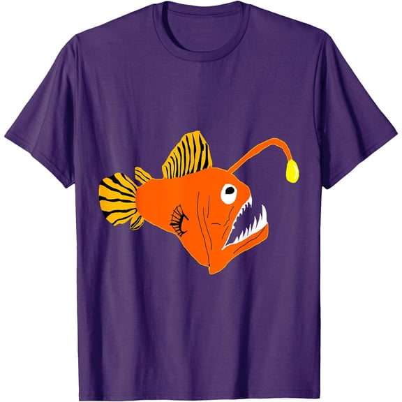 Anglerfish Deep Sea Creatures Angler Fish Sea Monster Unisex T-Shirt for Men Women Kids