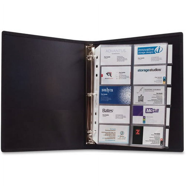 Anglers 3-Ring Business Card Binder - 1000 Capacity - 8.50 Anglers 3-Ring Business Card Binder - 1000 Capacity - 8.50