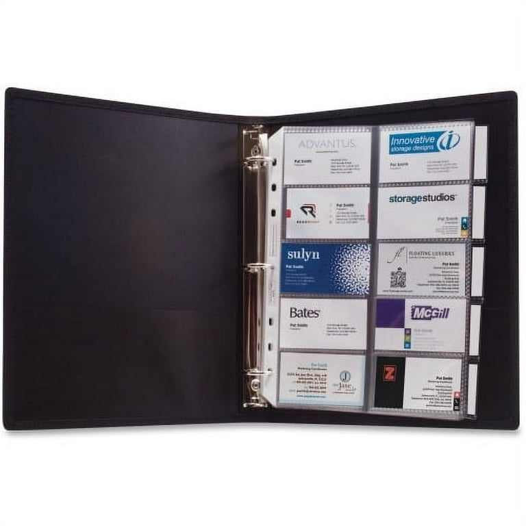 Anglers 3-Ring Business Card Binder - 1000 Capacity - 8.50 Anglers 3-Ring Business Card Binder - 1000 Capacity - 8.50