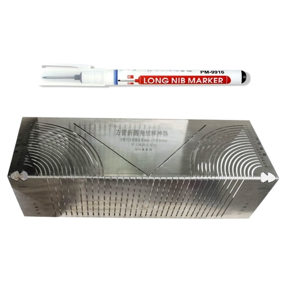 Angles & Arcs Marking Tool Adjustable Arcs Two-Purpose Scriber Metal Marking Tool for Metalworking