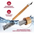 thumbnail image 1 of All Angles BBQ Grill Brush for Outdoor Grill – Cleans All Angles, Large Wooden Handle, and Stainless Steel Bristles - BBQ Brush for Grill Cleaning – Grill Cleaner Brush Safe for BBQ and Grill, 1 of 8