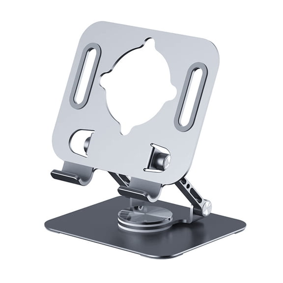 Angles Height Adjustable Tablets Stand Foldable Metal Holder 360 Rotate for 4-12.9inch Devices Ergonomic and Study