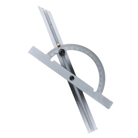 Angles Protractor Carbon Steel Round Head Measuring Tool for Woodworking 10-170 Degree Adjustable