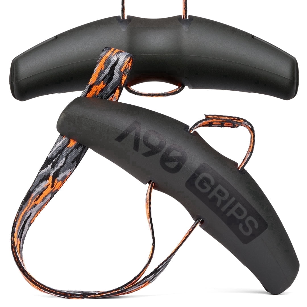 Angles90 Camo Gym Grips Ergonomic Training Handles Pair Nylon Adjustable Pull Up Row Handles