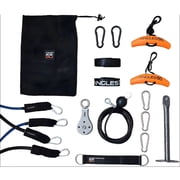 Angles90 A90 Full Set Home Gym Kit Sling Trainer Resistance Bands Cable Pulley Ergonomic Grips