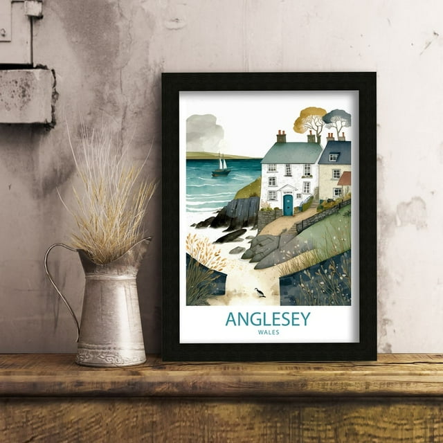 Anglesey Travel Print Anglesey Wall Decor UK Poster Anglesey Wall Art