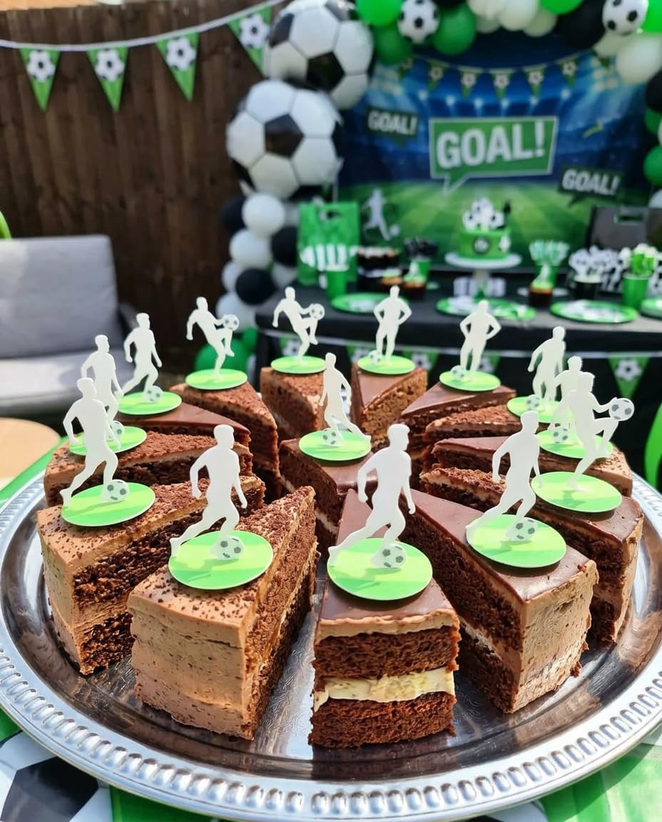Anglesit Pre-Cut Football Stand up Edible Rice Wafer Paper Cupcake