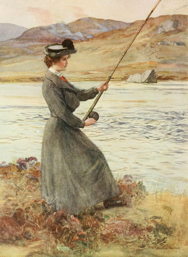 Angling & Art in Scotland 1908 Gentle Art Canvas Art - Ernest Briggs (18 x 24)