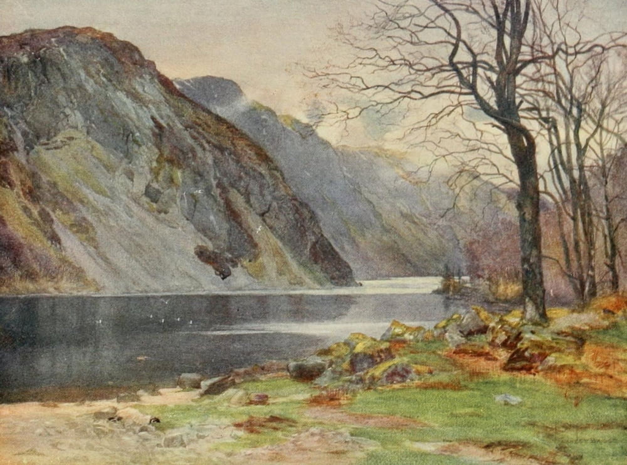 Angling & Art in Scotland 1908 Pass of Brander Canvas Art - Ernest Briggs (18 x 24)
