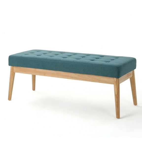 Anglo Fabric Bench, Dark Teal