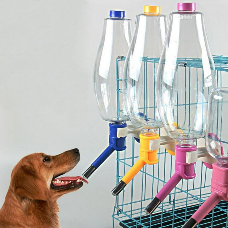 Angmile Dog Hamster Drinking Fountain Cat Bottle No Dripping Bunny Water Feeding Hang Cage Pet Automatic Water Feeder for Small Animals Rabbit
