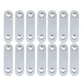 Angoily 20PCS 37mm Stainless Steel Straight Steel Brace Straight Metal
