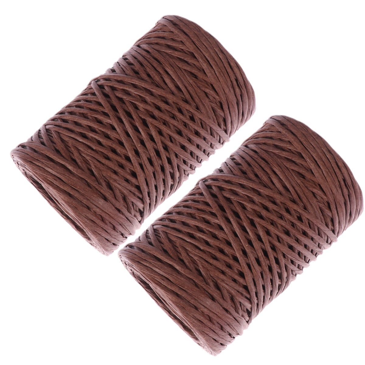 Angoily 2pcs Braided Paper Rope with Iron Wire Woven Paper Rattan