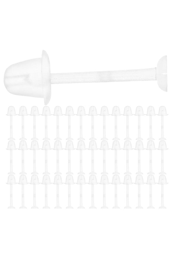 300pcs Earring Backs with Earring Studs Clear Earring Studs for Sports Earring Covers