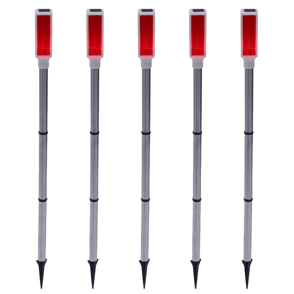 Angoily 5pcs Solar Strobe Warning Lights Multi-functional Solar Caution Lights Patio Solar Lights