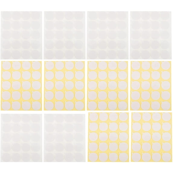 Angoily Transparent Tape 12 Sheets Candle Wick Stickers Candle Making Sticker Double- Sided Heat Resistance Stickers Hot Wax Wick Stickers for DIY Crafts Office Supplies Clear Duct Tape