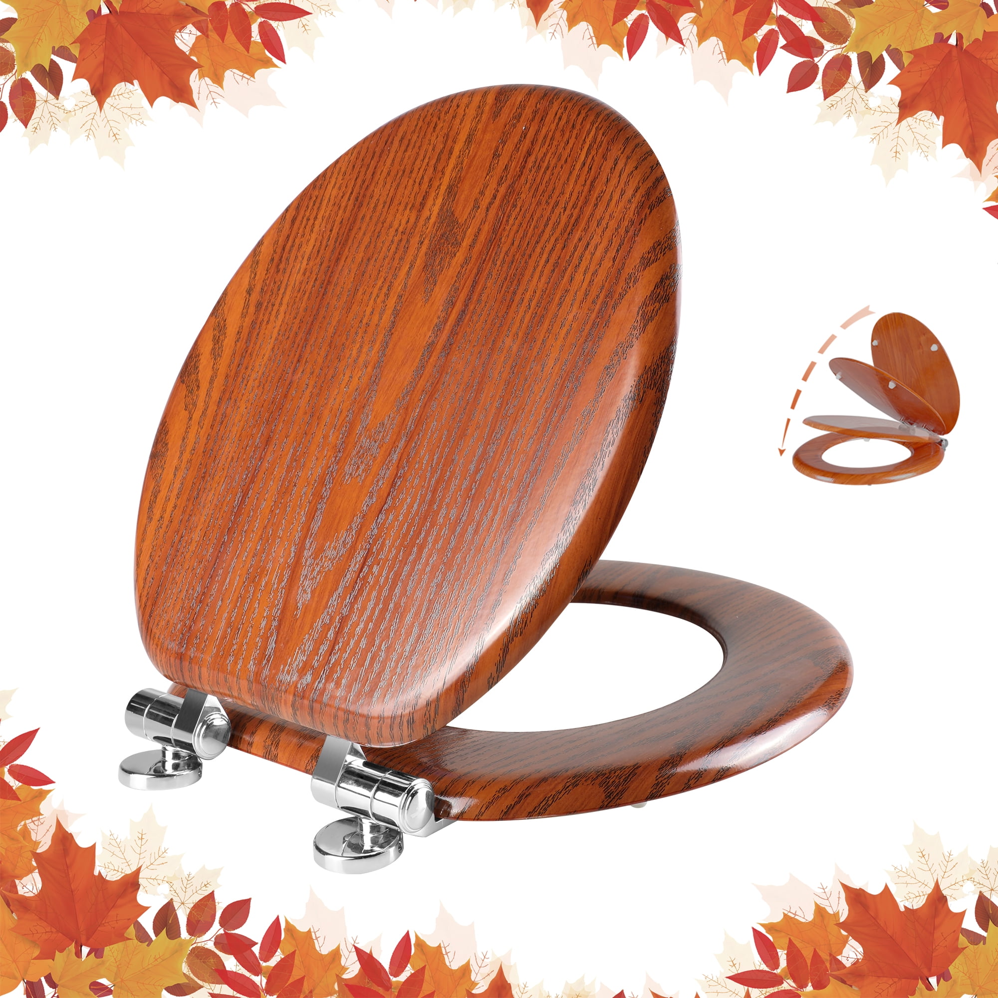 Round Wood Toilet Seatnull