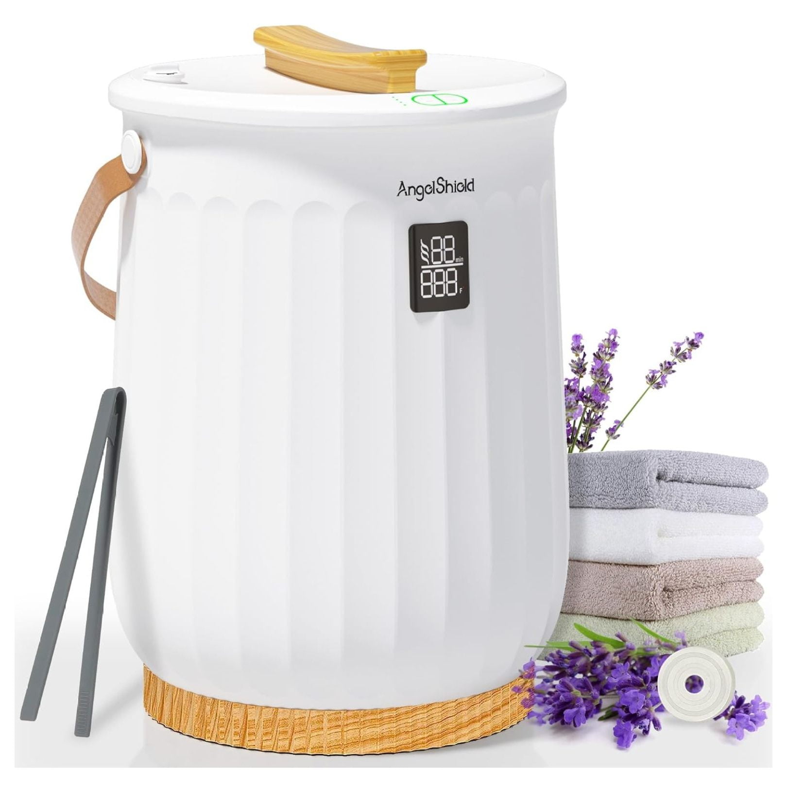 Angol Shiold Towel Warmer Bucket, Towel Warmer for Bathroom 20L, 1Min