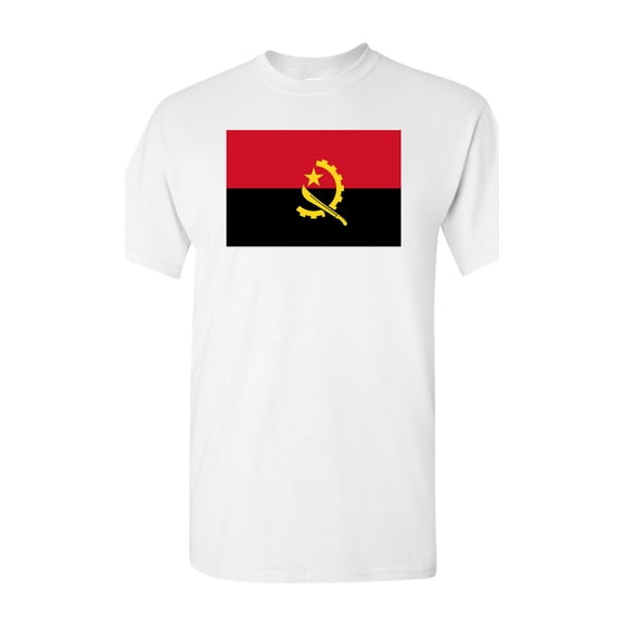Angola Country Flag Adult DT T-Shirt Tee