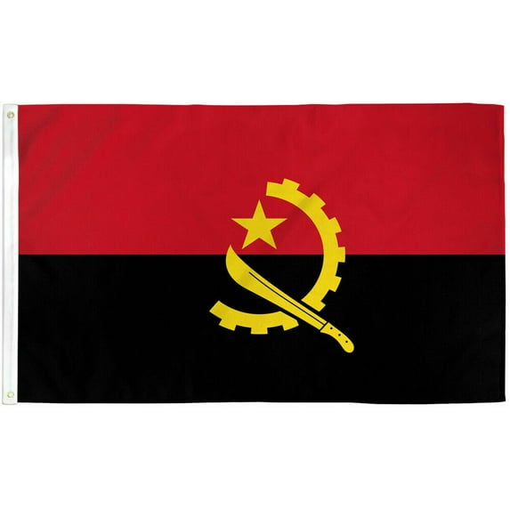 Angola Flag 3x5ft Flag of Angola Angolan Flag 3x5 House Flag 100D
