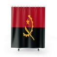 thumbnail image 1 of Angola Flag Premium 71"x74" Waterproof Shower Curtain for Stylish Bath Decor, 1 of 2