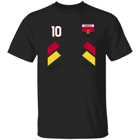 Angolan Part Proud Angola Flag Pride Heritage National Vintage 10 T-shirt