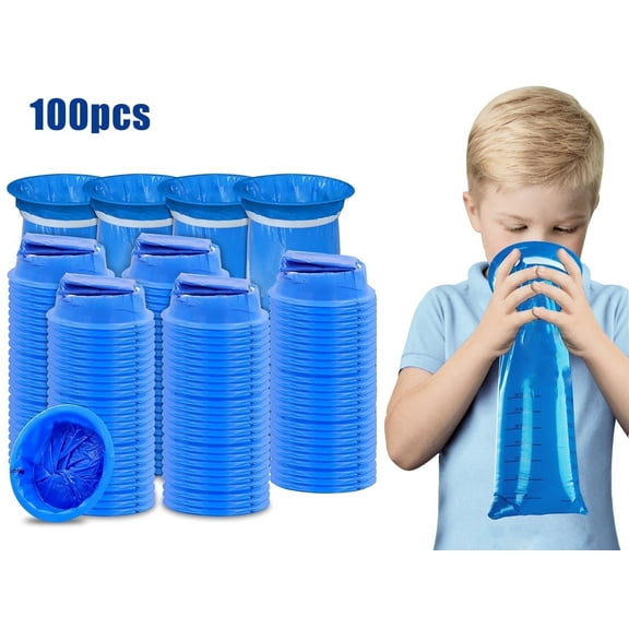 Angooni 100 Pack 1000ml Vomit Bags Sturdy, No Spilling Puke Bags, Perfect for Car Sick, Chemo, Road Trip