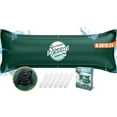 thumbnail image 1 of Angooni 6.5x15FT Heavy-Duty Green Pool Pillow with Sturdy Ropes - 0.4mm Thick PVC for Winter with Boston Dual-Inflation Valve - No Leakage, 1 of 6