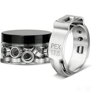 Angooni 60 Pack 1/2 PEX Cinch Clamps, Premium 304 Stainless Steel Cinch Crimp Rings, Cinch Clamps Rings for PEX Tubing Pipe Fitting Connections