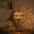 thumbnail image 1 of Angora Carmo Turkish Light | Turkish Moroccan Mosaic Glass Desk Lamp for Living Room (25.60"), 1 of 11
