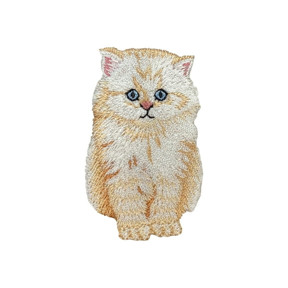 Angora Cat Kitten/Pets Embroidered Iron on Patch
