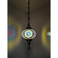 thumbnail image 1 of Angora Ece Hanging Turkish Small Globe Light | Turkish Moroccan Chandelier Lamps for Home (23.62"), 1 of 6