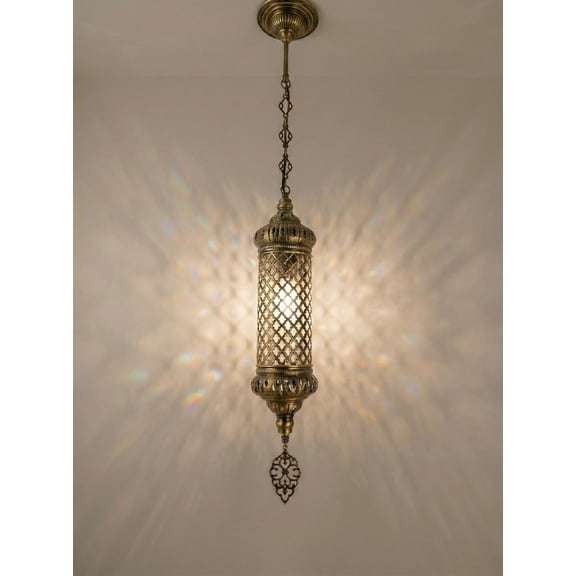 Angora Elif Hanging Pendant Light | Turkish Moroccan Pendant Vintage Hanging Lamps Home (33.46")