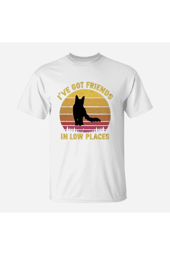 Angora I Have Got Friends In Low Places Cat Lovers TShirt